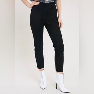 FAUX SUEDE CAPRI PANTS